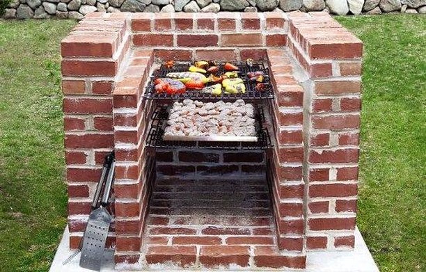 Home Made Brick Charcoal Grill