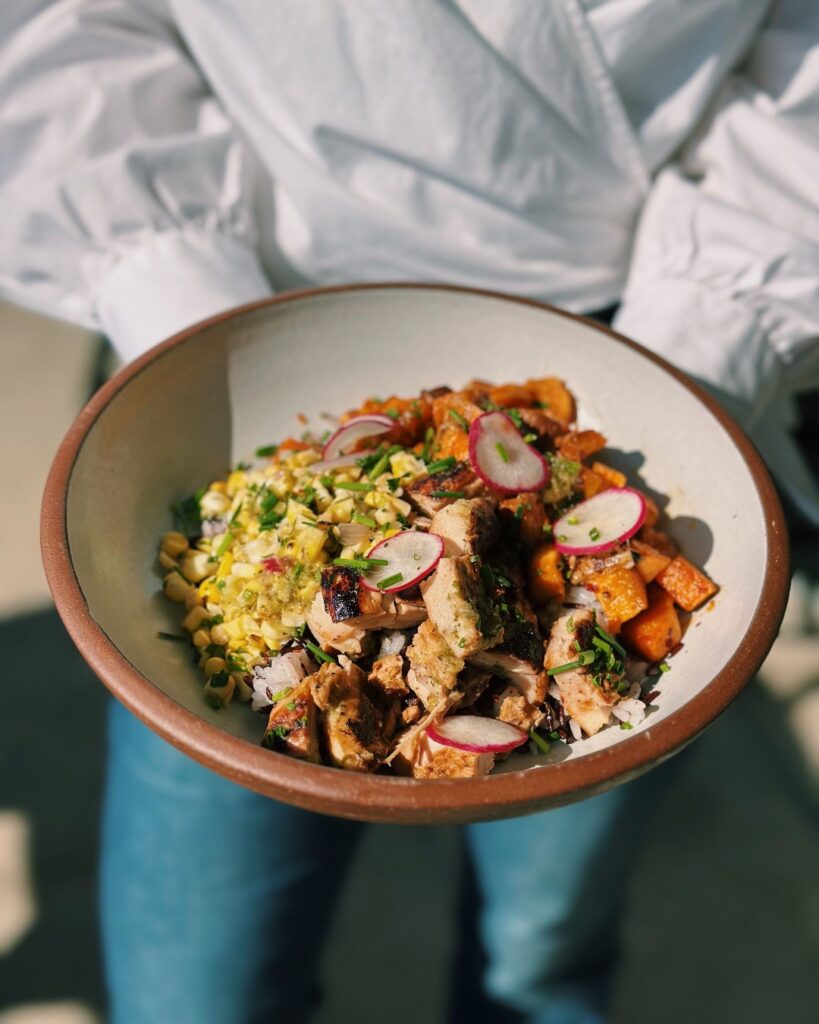 Lemon Herb Grilled Chicken Rice Bowl