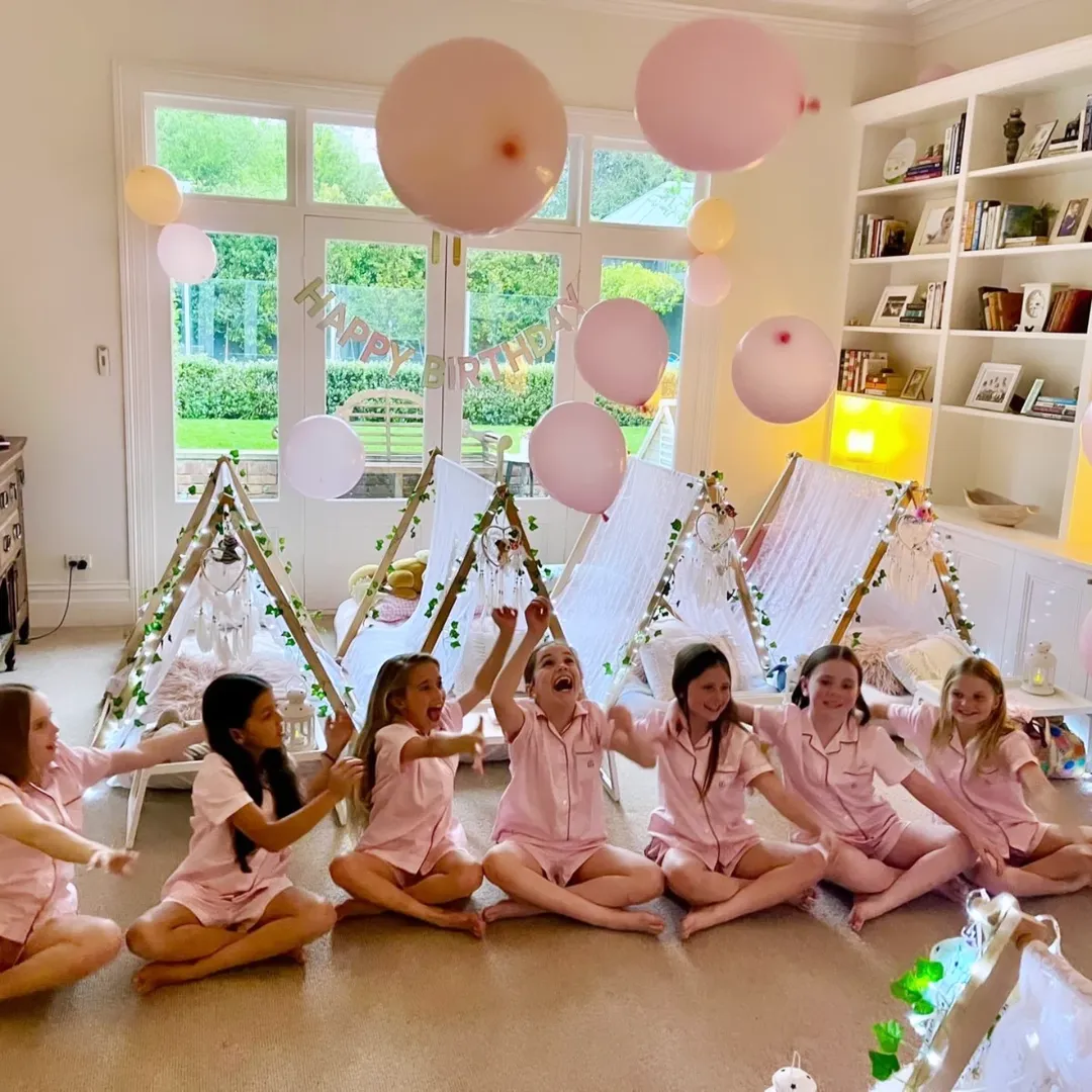 little girls sleepover party