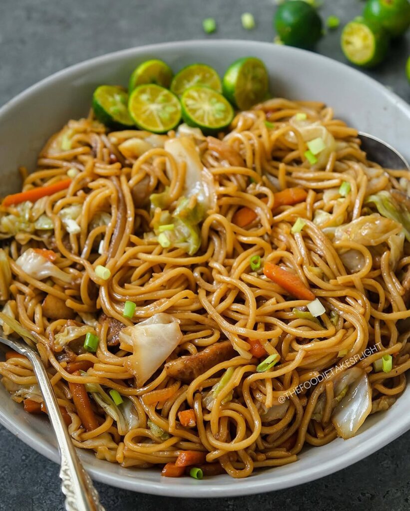 What To Serve With Pork Liempo: 12 Delicious Pairings 2 Pancit Canton Stir Fry Noodles