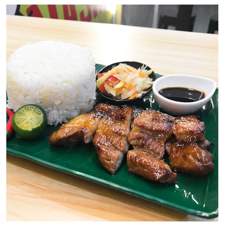Delicious Grilled Pork (Liempo) &Amp; Pancit Canton Recipe For Beginners 2 Pork Liempo White Rice Atchara Soy Sauce And Calamsi