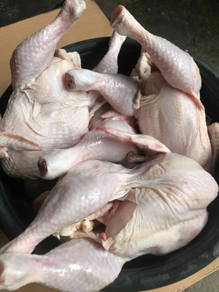 Raw Chicken Meat For Lechon Manok