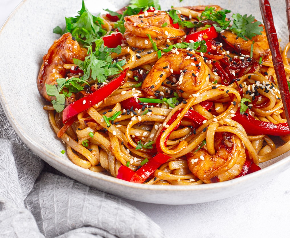shrimp noodle stir fry recipe