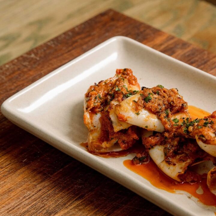 Smoky Grilled Squid With Garlic And Olive Oil