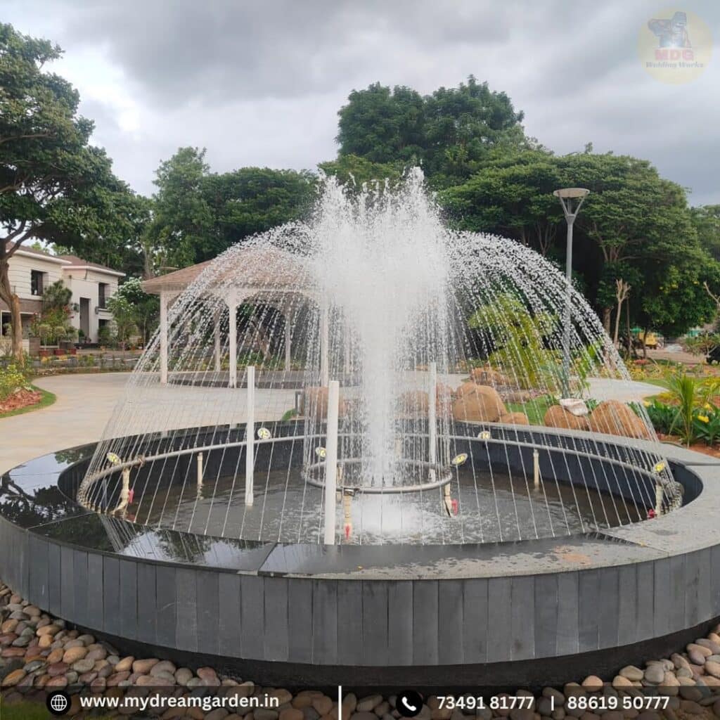 Unique Fountain Design For Larger Outdoor Kitchens