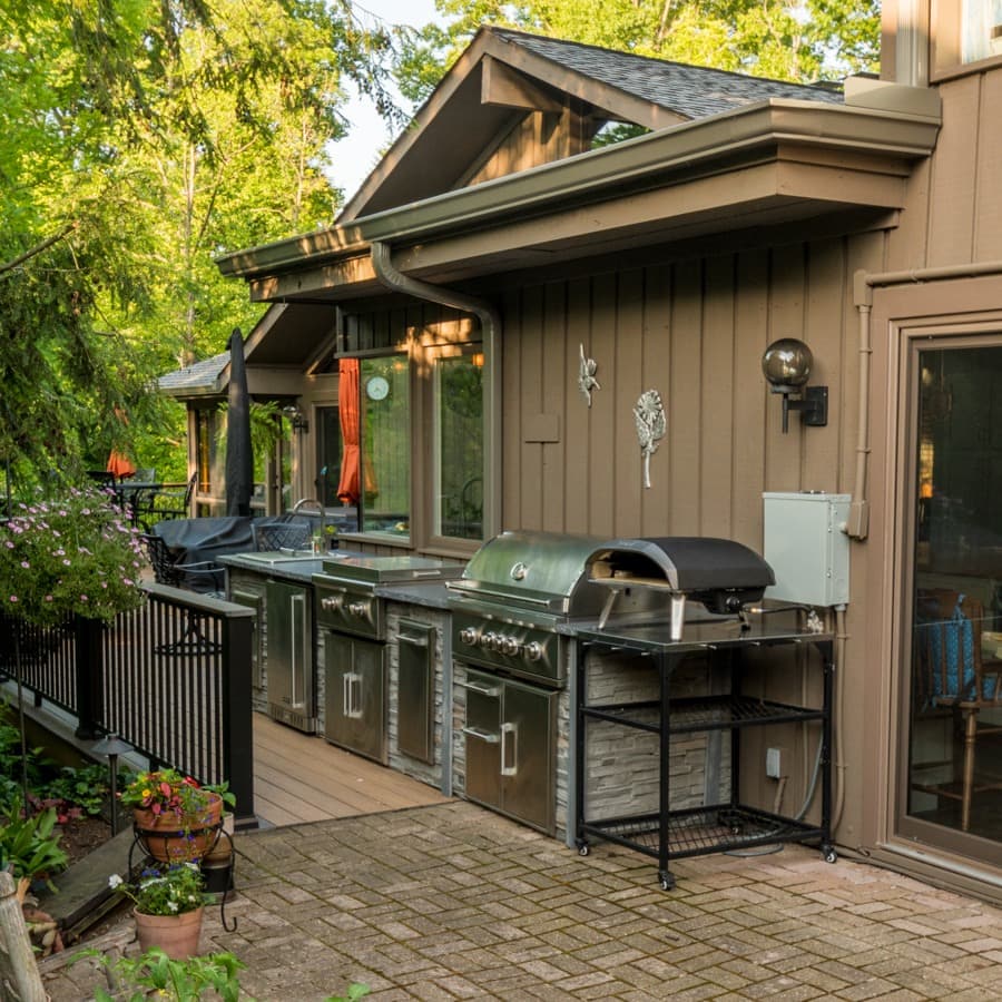 Rural Outdoor Kitchen And Garden