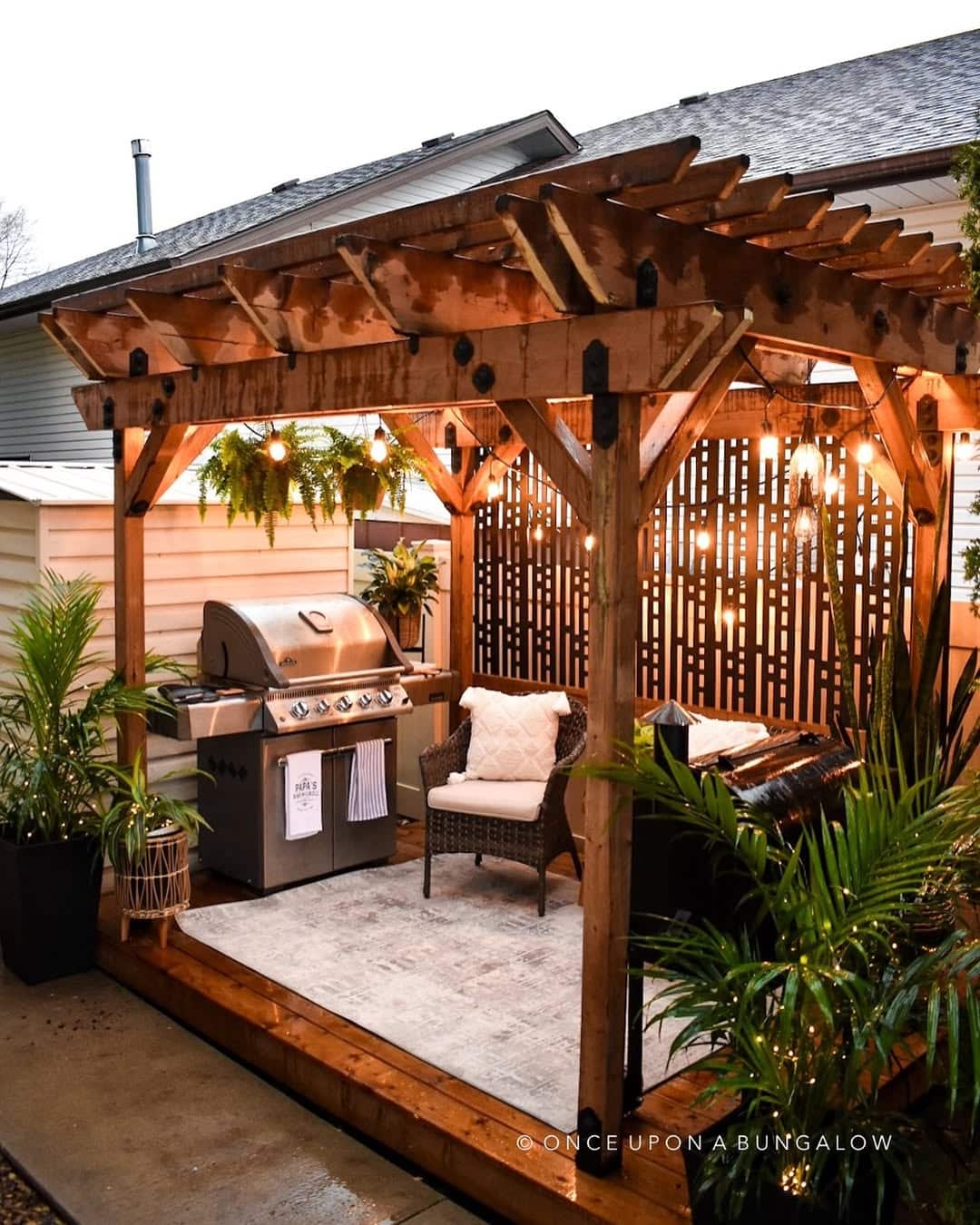 best pergola cover for your outdoor kitchen