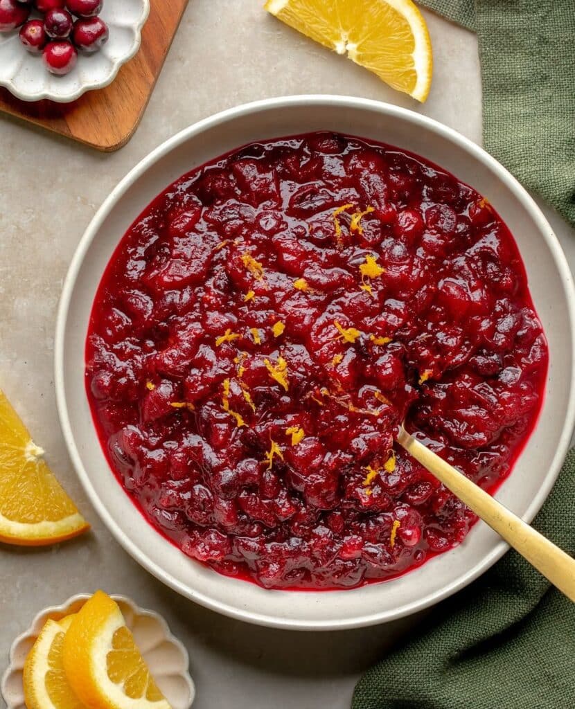 Cranberry Sauce With Orange Zest