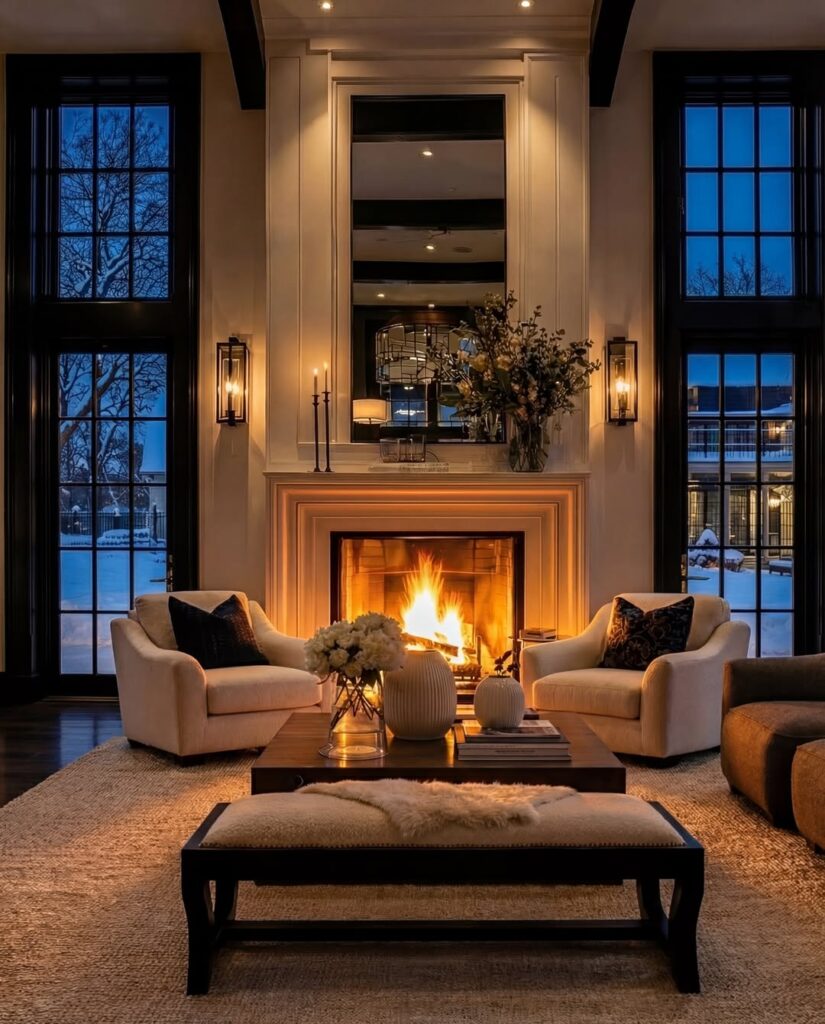 Fire Pit Or Fireplace Glow