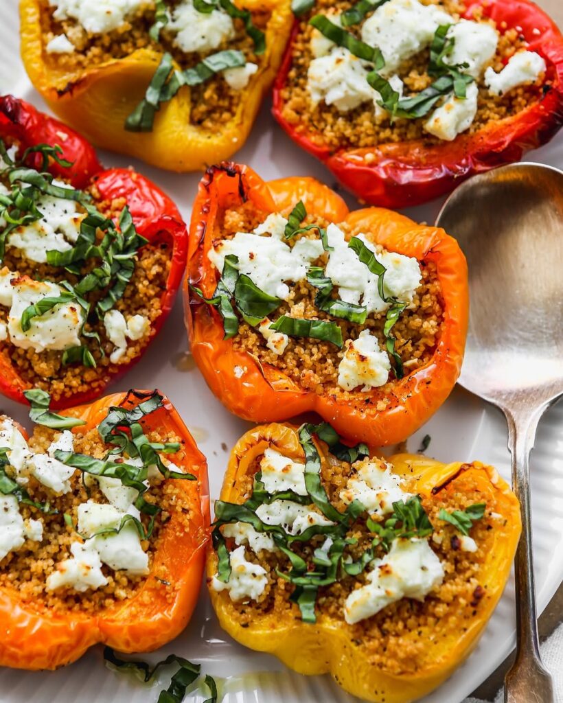Goat Cheese And Herb Stuffed Peppers