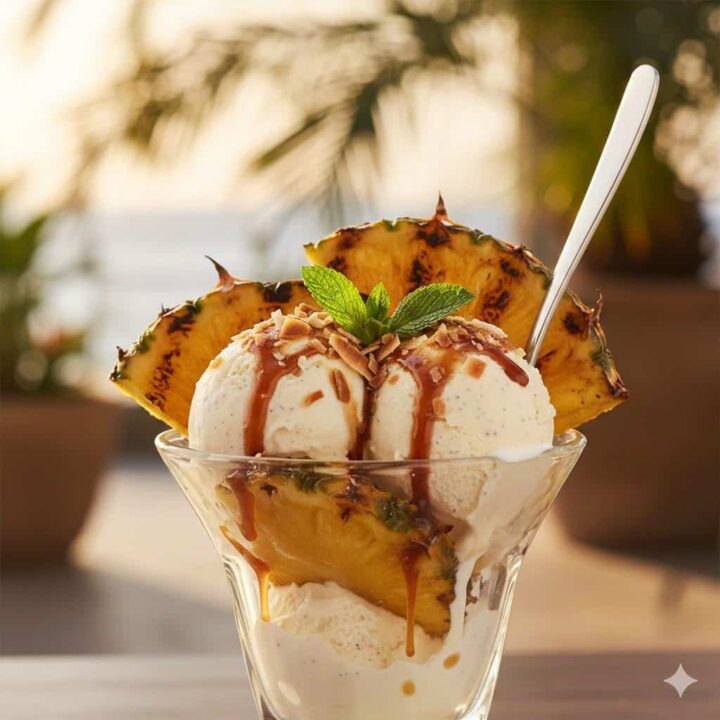 Grilled Pineapple Sundae Recipe