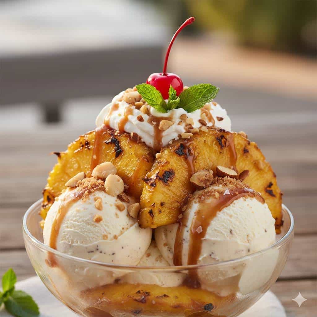 Grilled Pineapple Sundae Toppings
