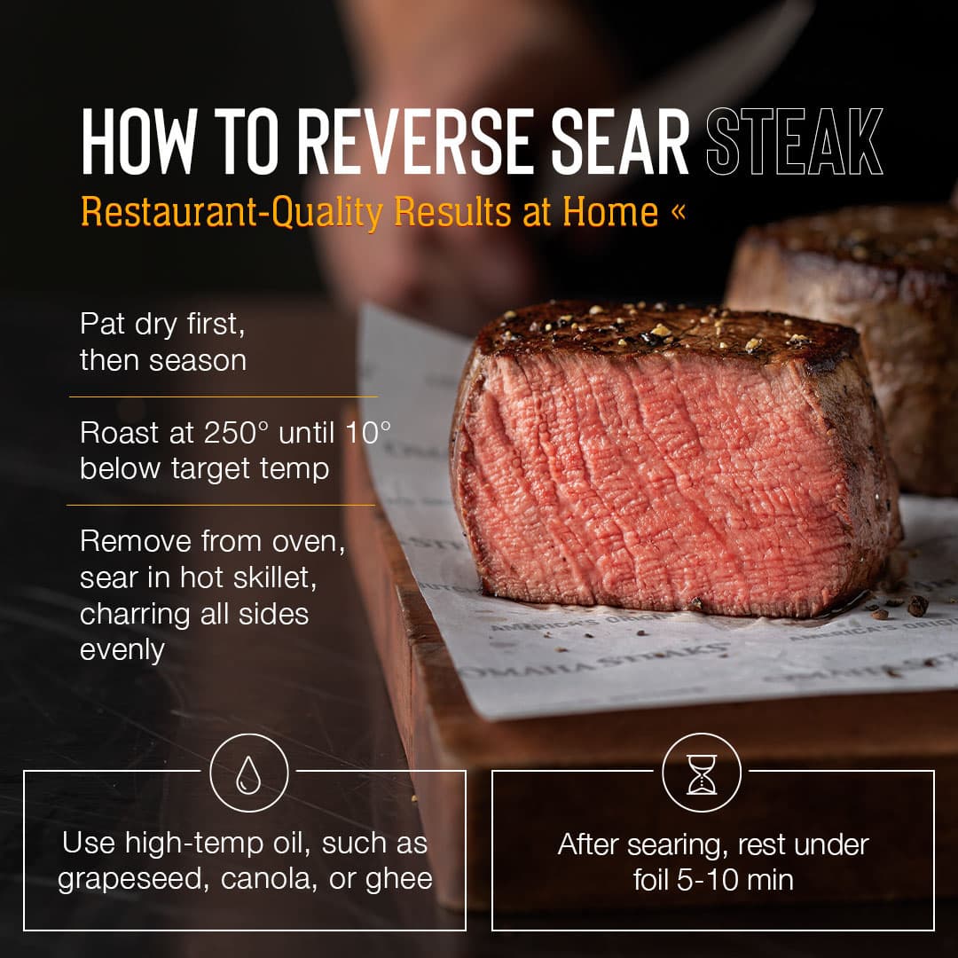 how to reverse sear a steak