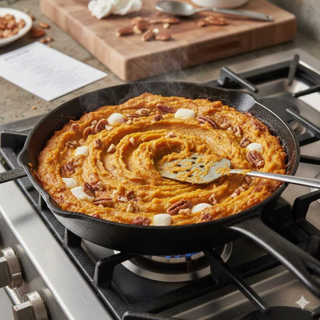 Yam-Azing Good: A Simple &Amp; Tasty Yam Recipe 3 Leftover Yam Recipe Being Reheated Over A Stovetop