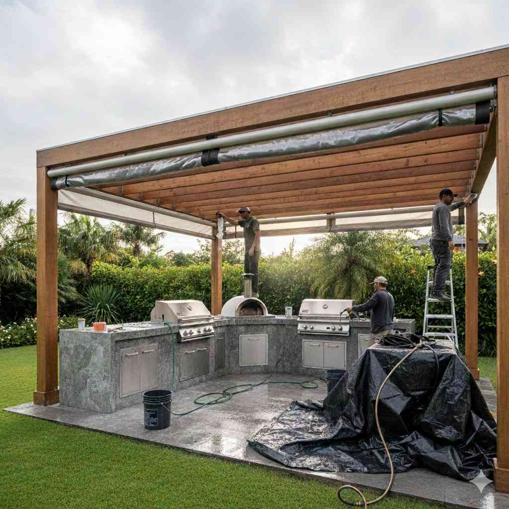 How To Turn A Rooftop Or Balcony Into A Functional Outdoor Kitchen 5 Maintenance And Weatherproofing