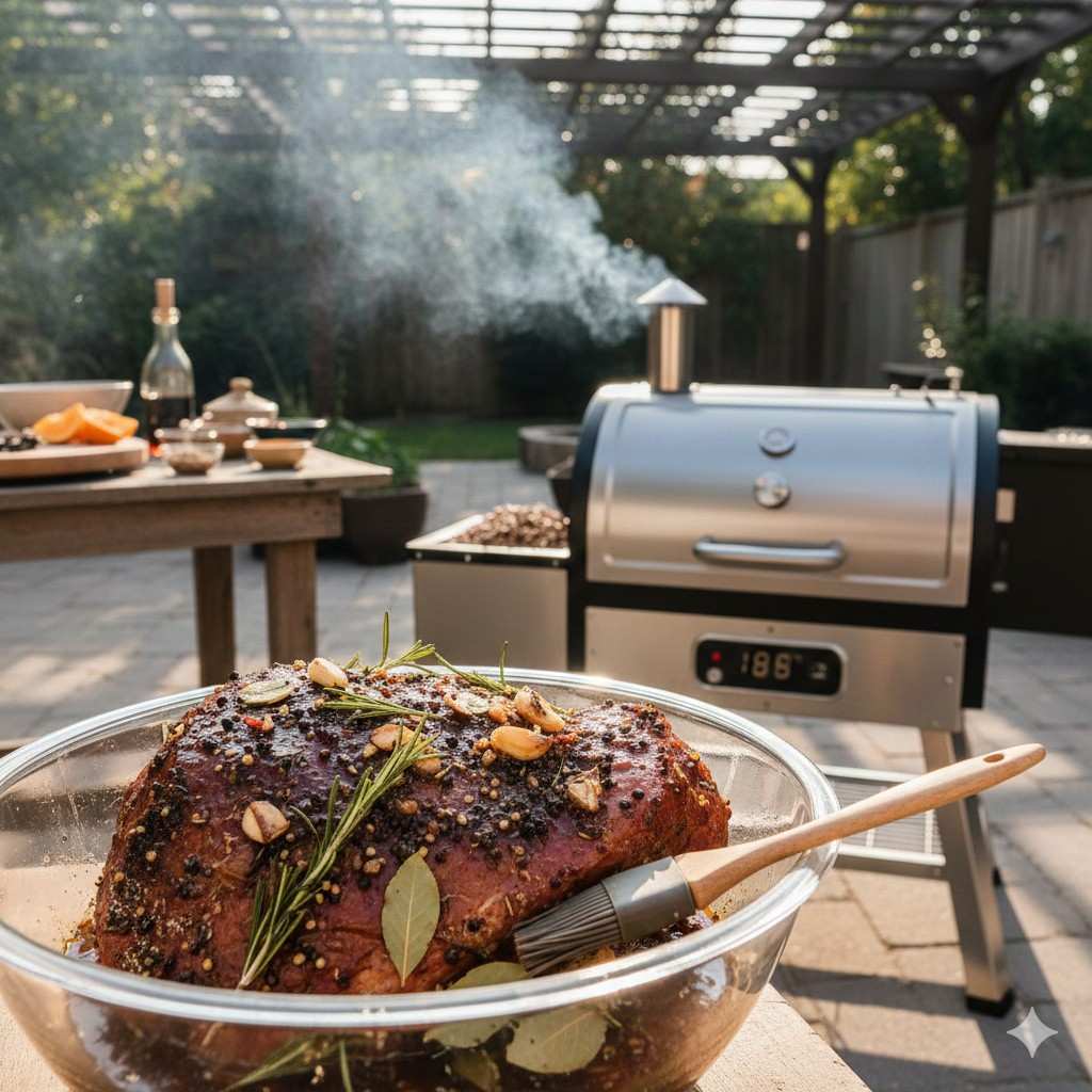 Marinating Ham Prior To Being Smoked