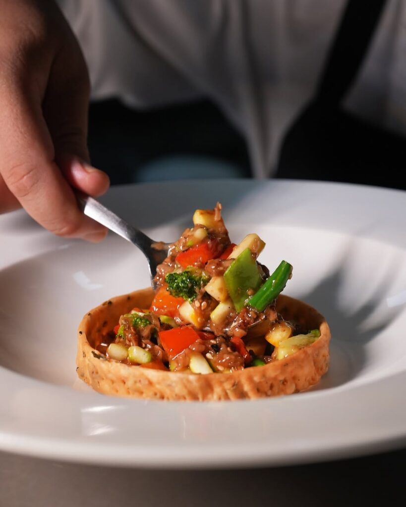 Mini Tartlets With Seasonal Veggies