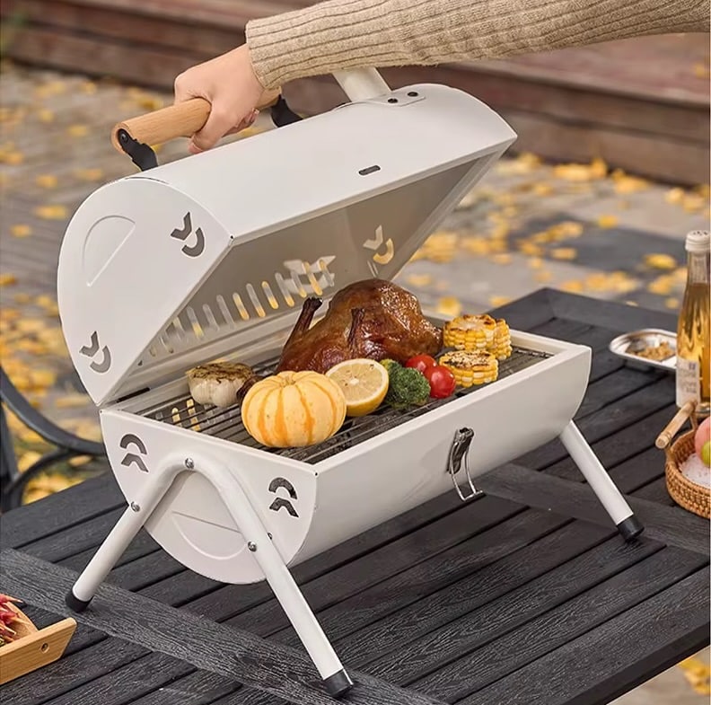 nordic bbq grill with grilled food