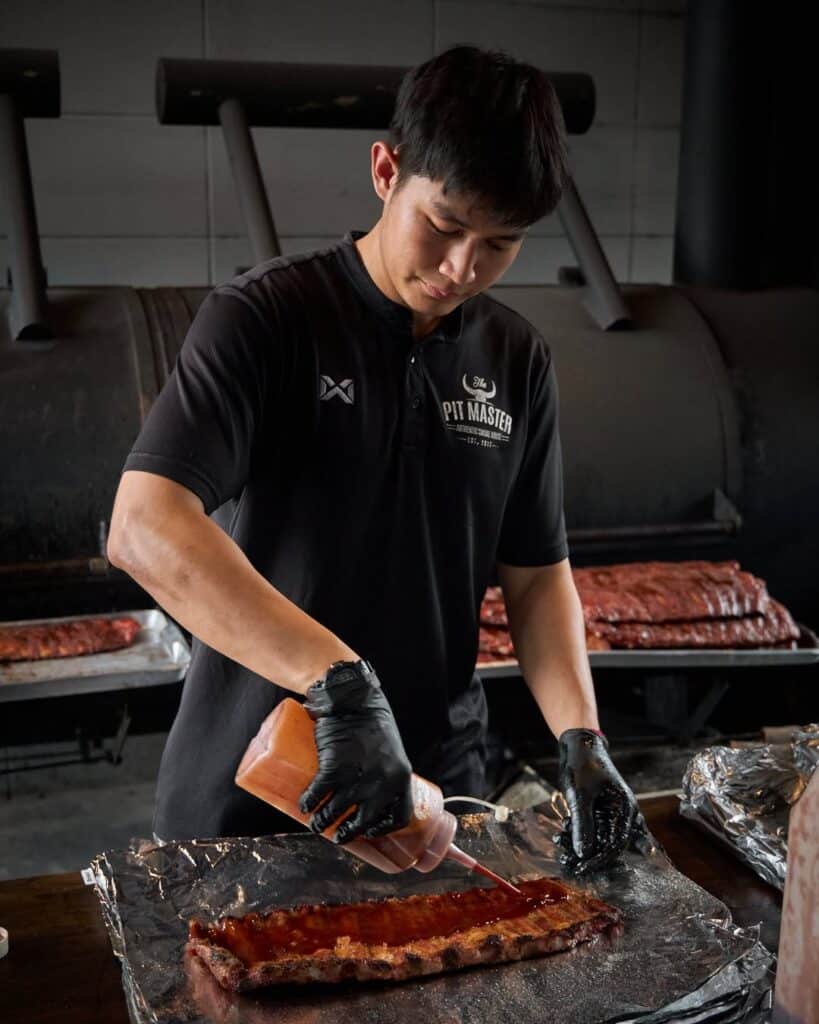 Pitmaster Prepping For Christmas Bbq