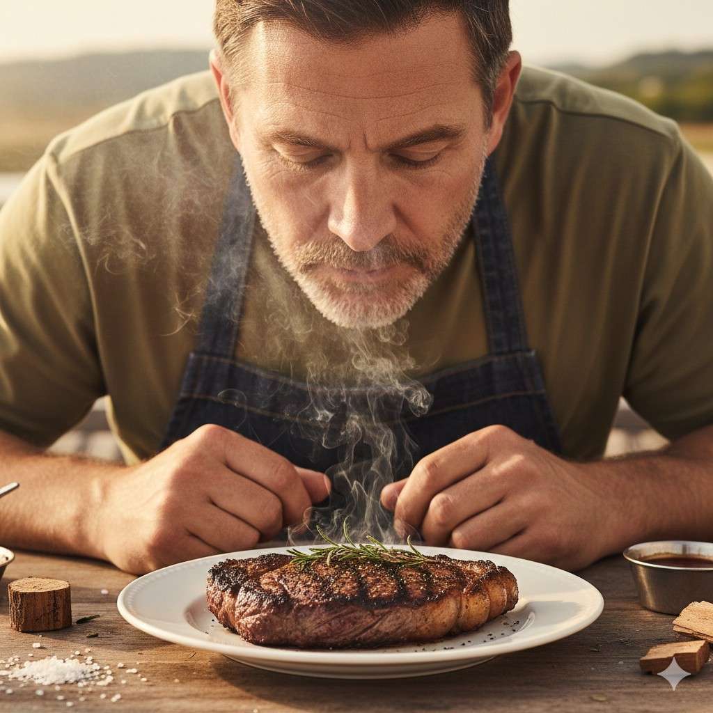 The Science Of Smoke: How Wood Type, Moisture &Amp; Combustion Change Flavor 4 Pitmaster Smelling A Steak To Check If It’s Already Cooked