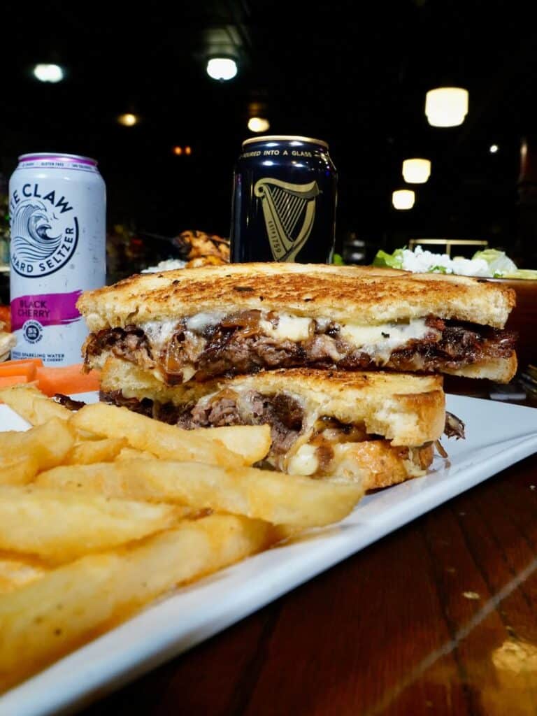 Prime Rib Grilled Cheese With Caramelized Onions