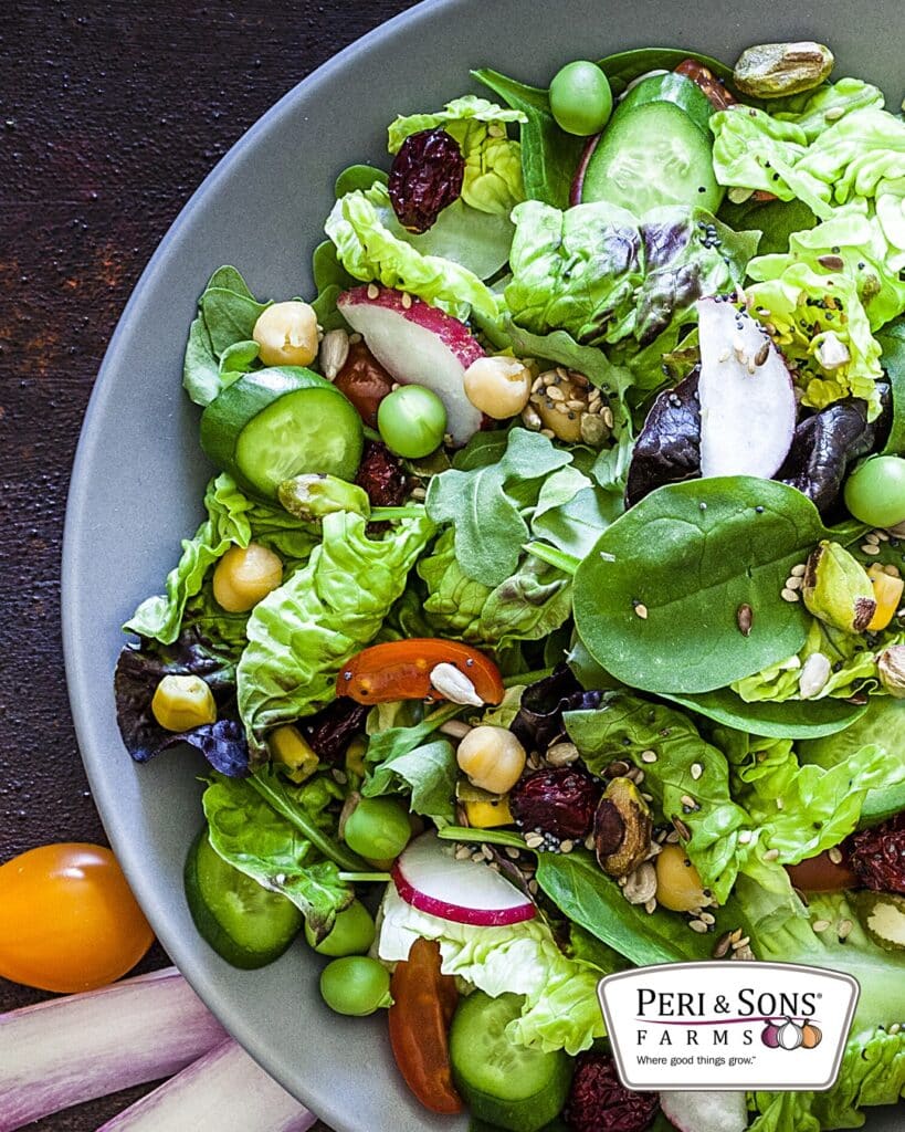 Simple Garden Salad With Vinaigrette 