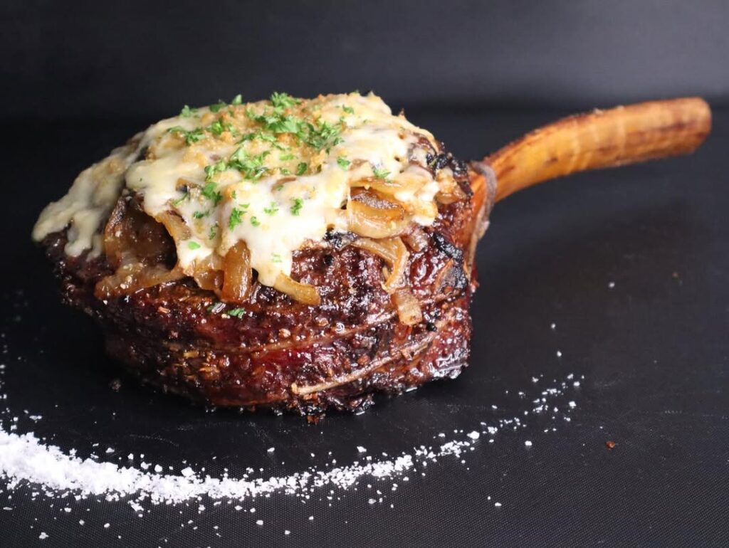 Sirloin With Caramelized Onion And Gruyere