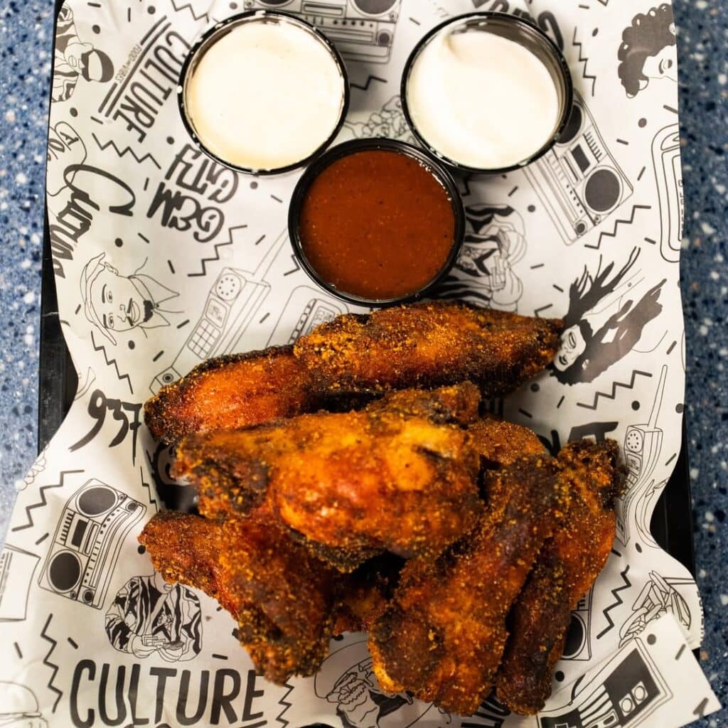 Smoked Chicken Wings With Two Sauces