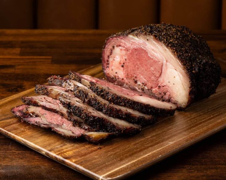 Winter Smoked Prime Rib