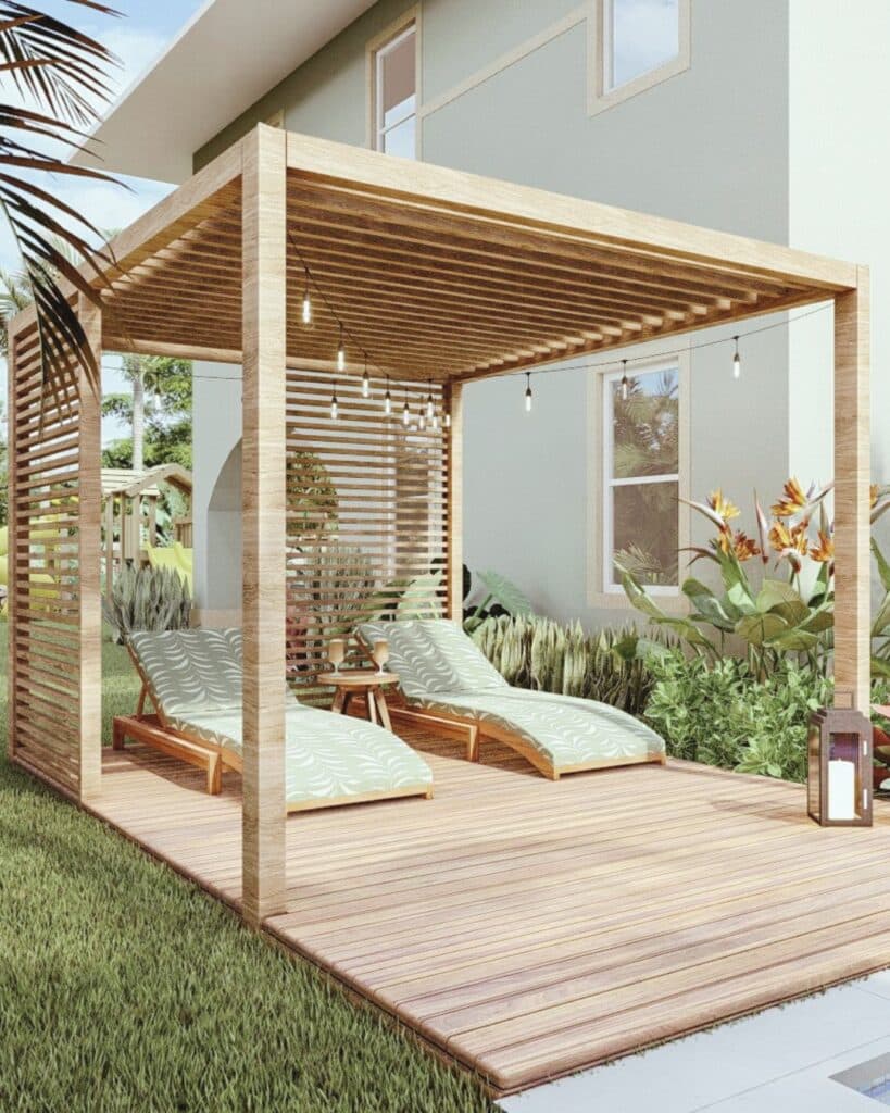 9 Beautiful Pergola Cover Ideas For Stylish Outdoor Living 3 Wooden Slat Covers