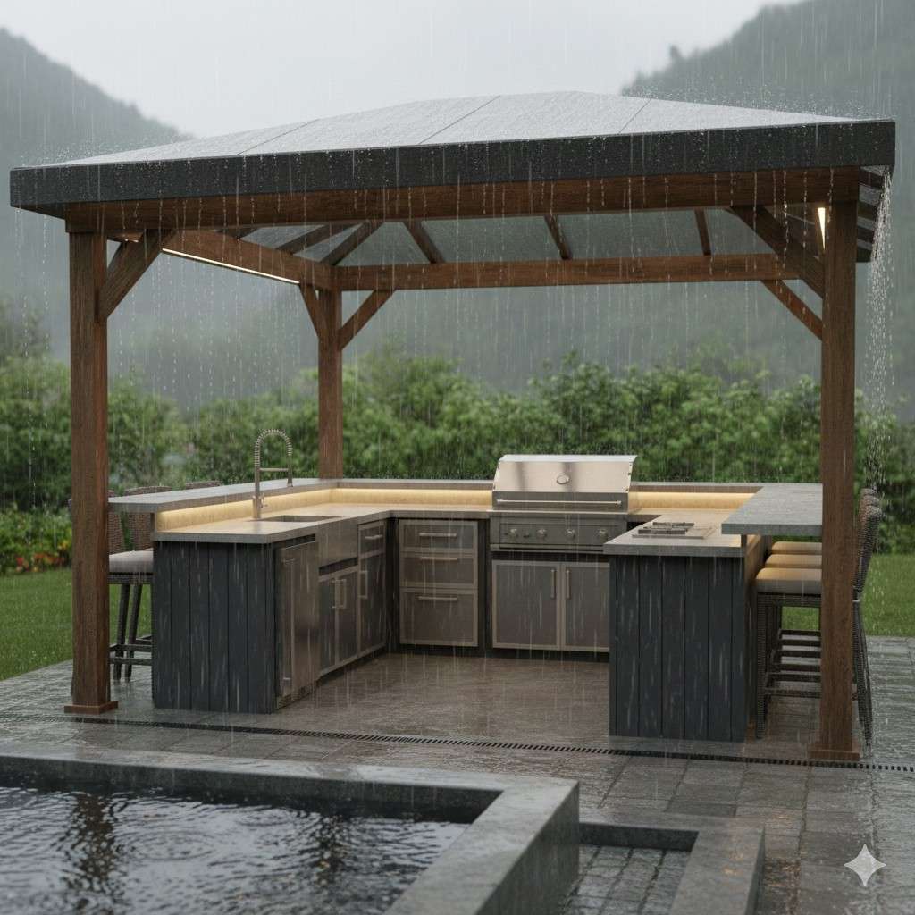 A Weatherproof Outdoor Kitchen