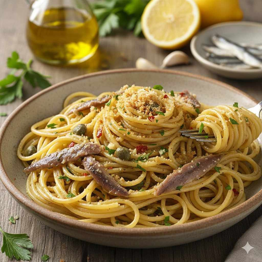 Anchovies Pasta Recipe