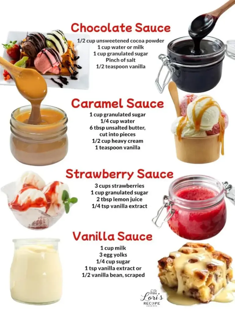 Elegant Dessert Sauces And Syrups 