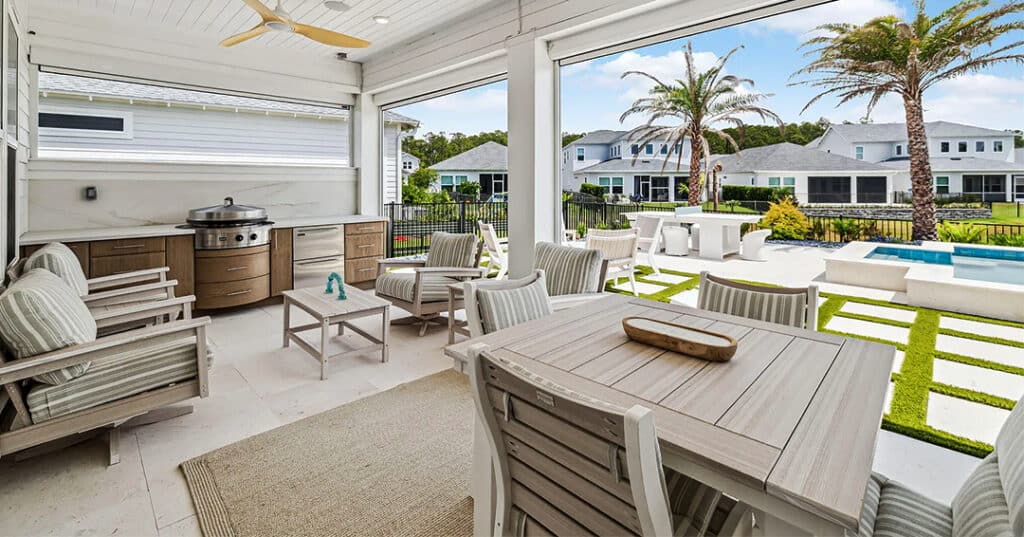 Entertaining Zones In Indoor &Amp; Outdoor Kitchens