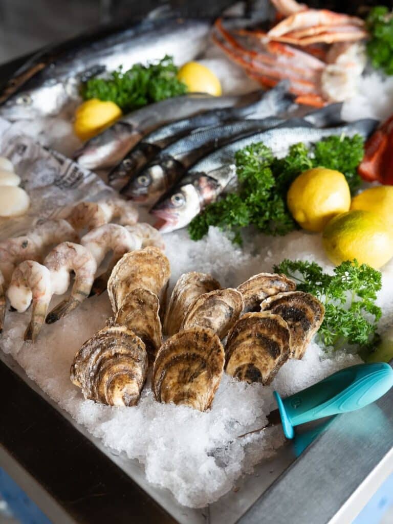 Fresh Seafood At A Nearby Market Or Grocery