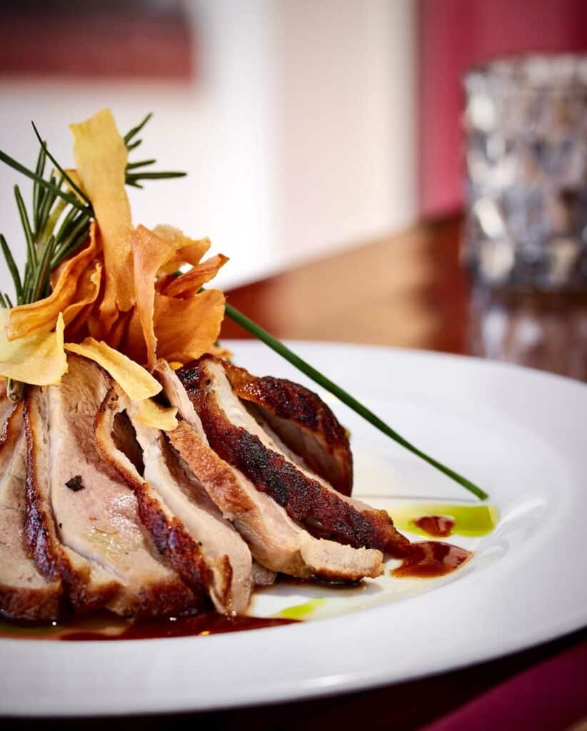 Honey Glazed Duck With Roasted Root Vegetables