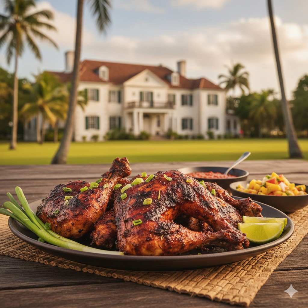 Jamaican Jerk Chicken Rose Hall And Devon House 