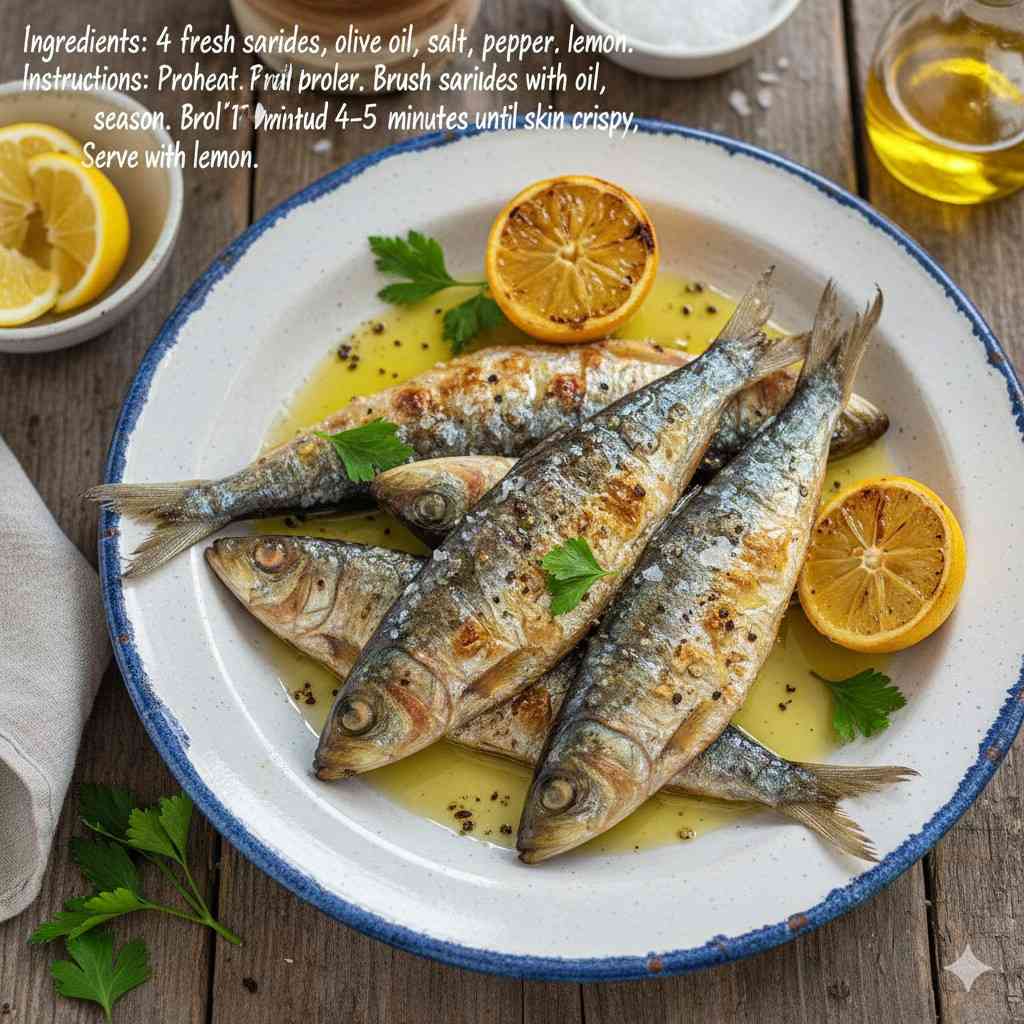 Lemon Olive Oil Sardine Recipe
