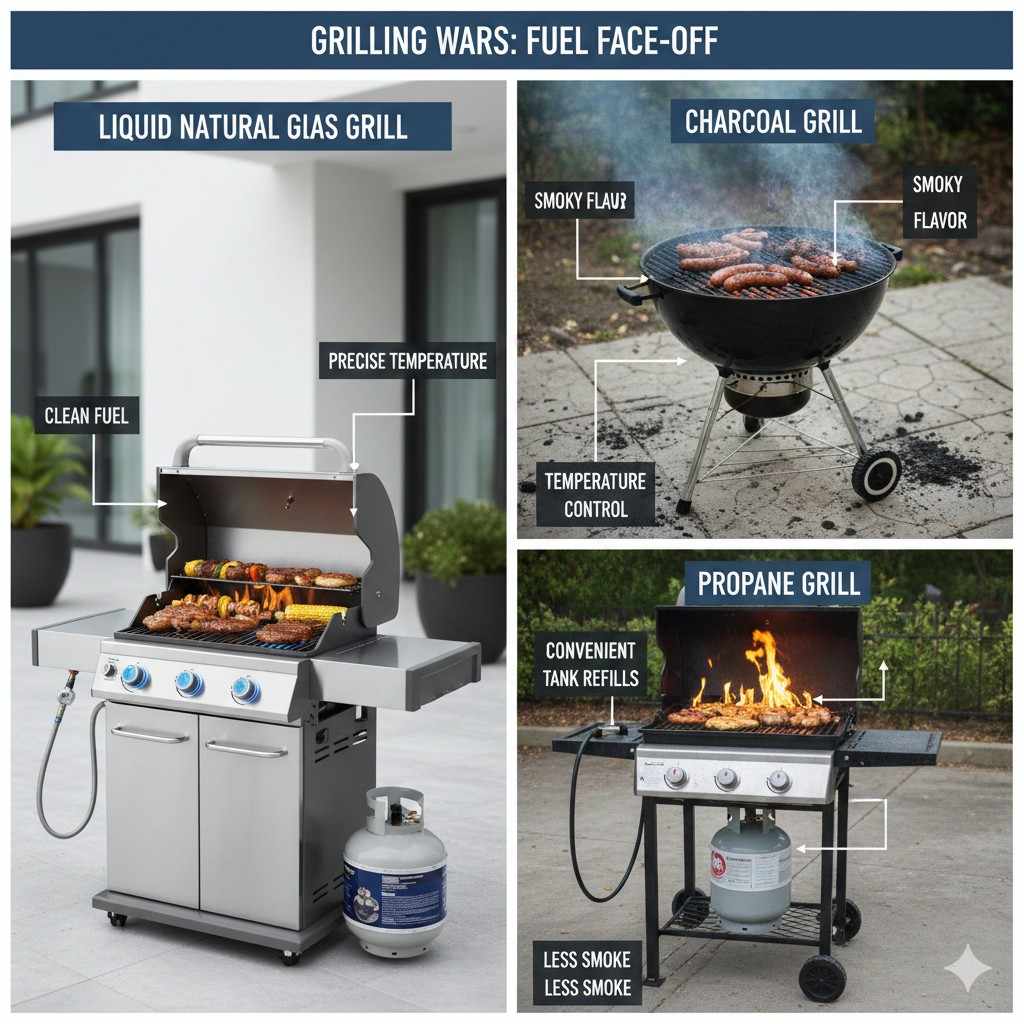 Lng Grills Versus Other Grill Fuels