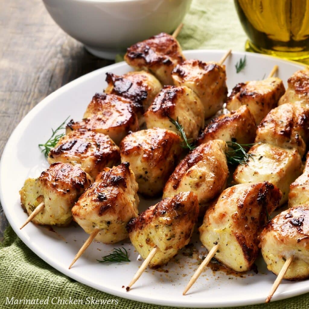 Marinated Chicken Skewers