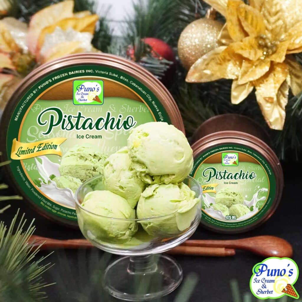 Pistachio Flavored Ice Cream