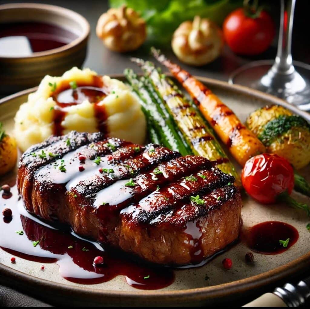 Ribeye With Balsamic Glaze