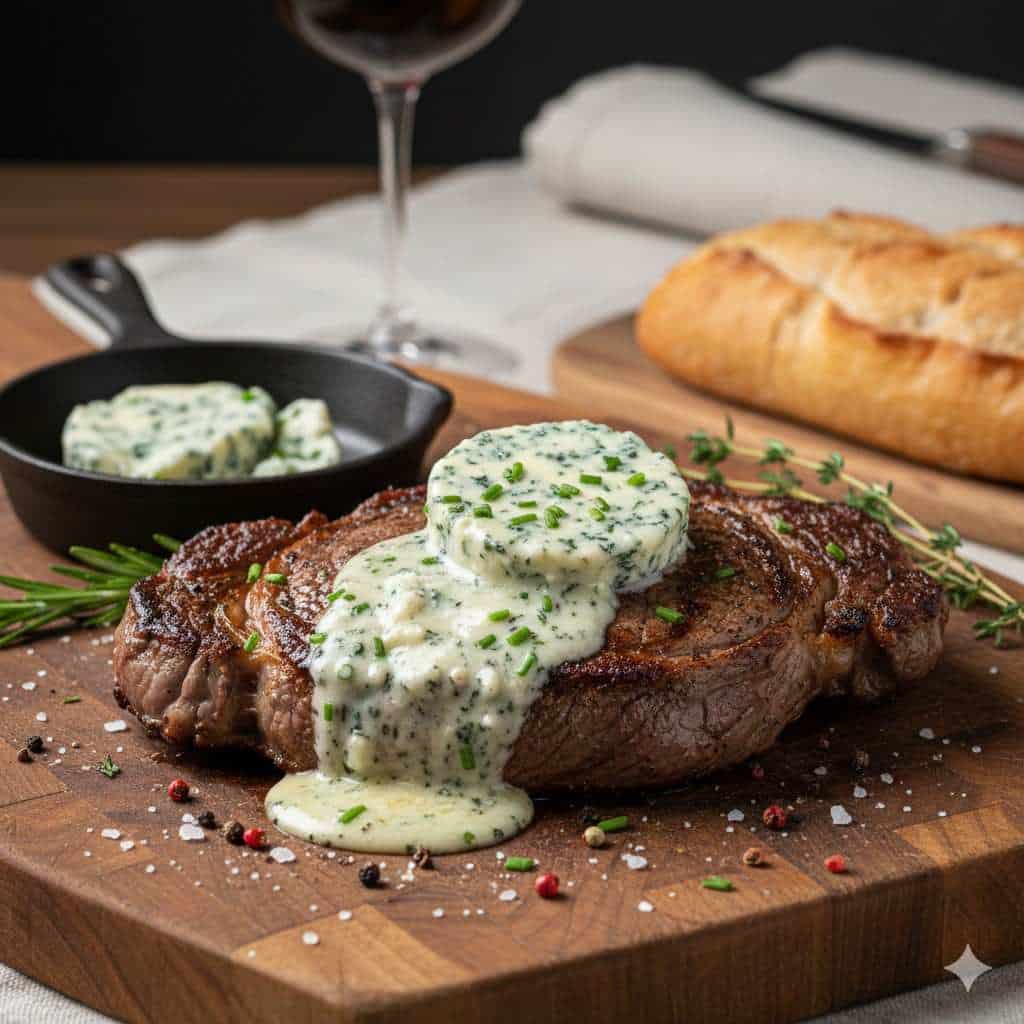 Ribeye With Blue Cheese Butter
