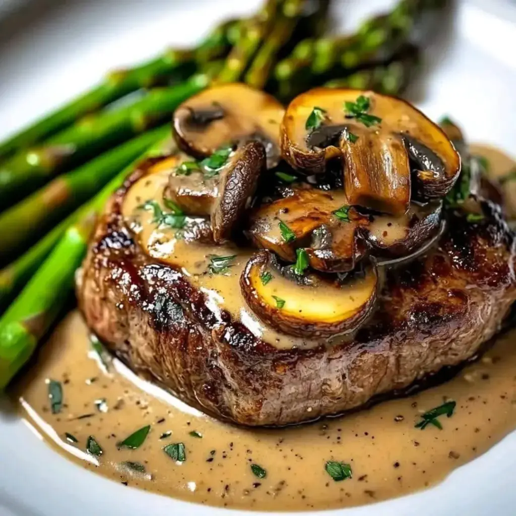 Ribeye With Mushroom Sauce