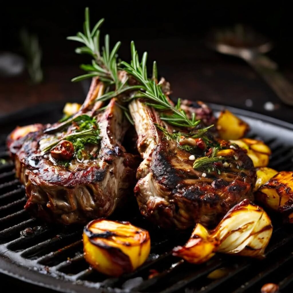 Rosemary Lemon Grilled Lamb Chops