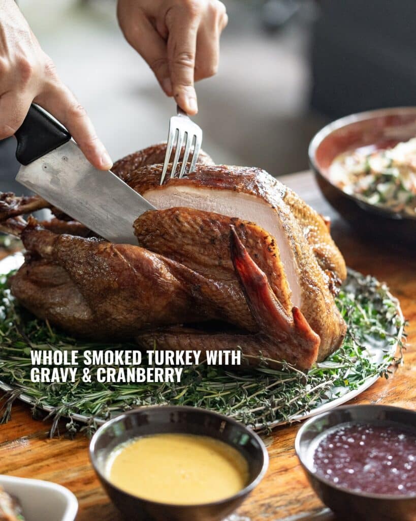 Smoked Turkey With Cranberry Bbq Sauce
