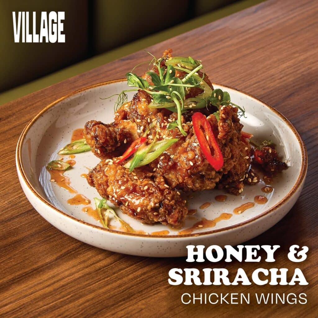 Spicy Honey Sriracha Wings