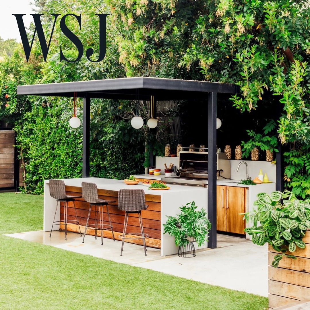 stylish outdoor kitchen on a tight budget