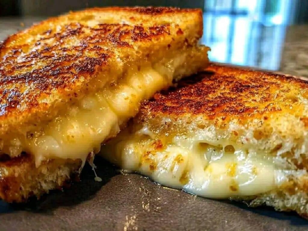 Air Fryer Grilled Cheese With Crunchy Bread