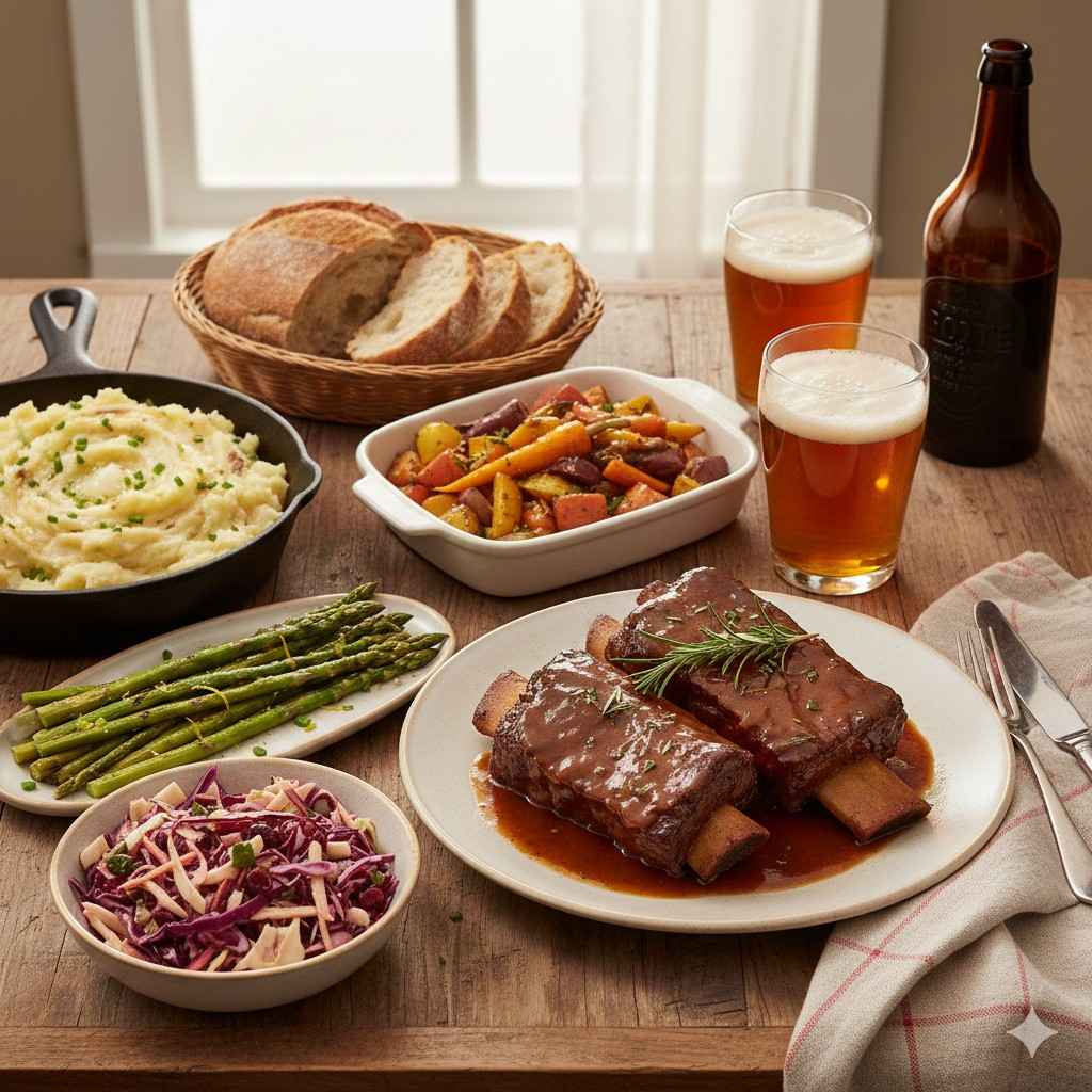 Instapot Fall-Off-The-Bone Beer-Braised Short Ribs 2 Best Sides To Pair With Beer-Braised Short Ribs